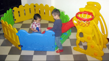 Bộ cầu trượt nhà bóng kết hợp cho bé